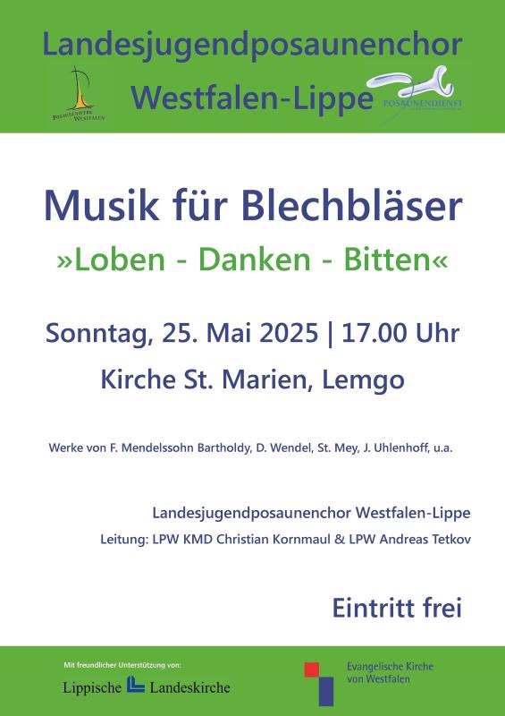 Konzert - Landesjugendposaunenchor Westfalen Lippe